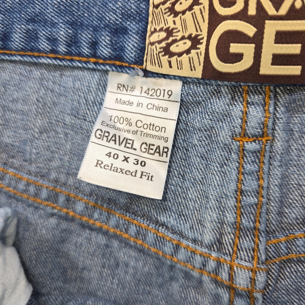 Gravel Gear Relaxed Fit Jeans Mens 40x30 Medium Wash Blue Cotton Denim 142019 - Picture 3 of 13